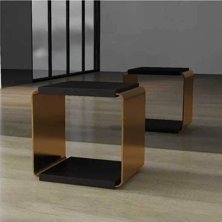 שולחן קצה שידה מרובעת העליון מעץ מותאם אישית