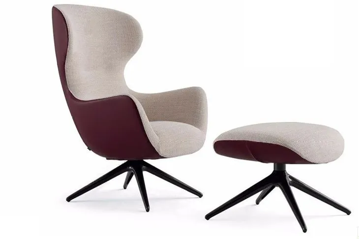 כורסה מותאמת אישית לרגלי מתכת ועות'מאנית